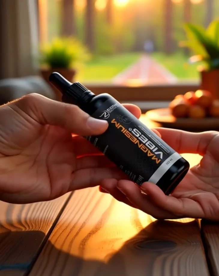 Hand passing Rgenic liquid supplement bottle to another hand – we only ship what we would give to our own family