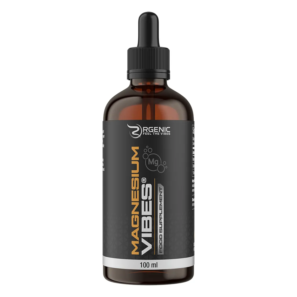 Amber glass bottle with dropper MagnesiumVibes® 100 ml – pure, highly absorbable magnesium supplement