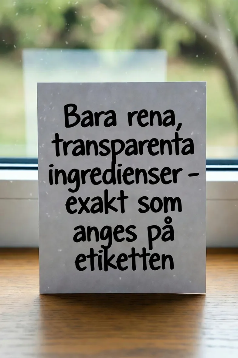 RgenicVibes – fria från vanliga allergener, bara rena och fullt deklarerade ingredienser